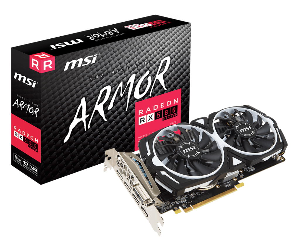 MSi Armor RX580 SP 8G Graphics Card