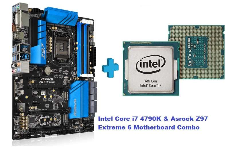 i7 4790K & Asrock Z97 Extreme 6 Motherboard Gaming Combo *As New*