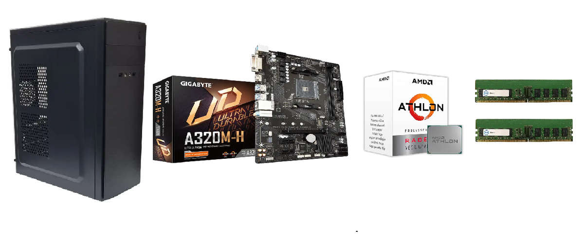 AMD Athlon 200GE with Vega 3 Graphics Starter Gaming 8G DDR4 SSD PC