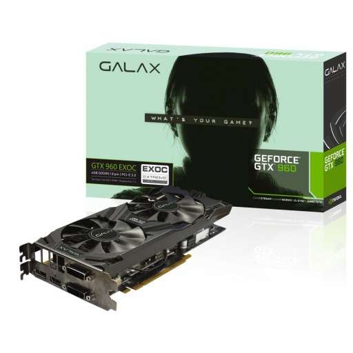 Galax GTX960 EXOC 4GB Gaming Graphics Card *Budget Deal*