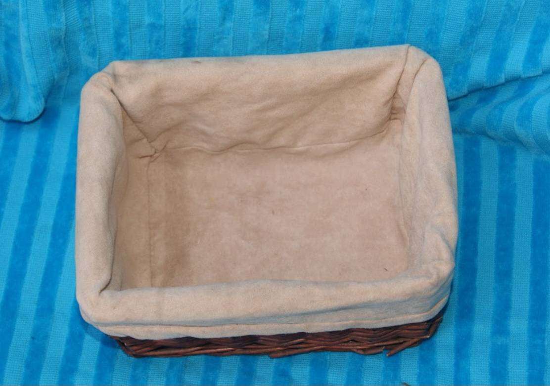 Lined Wicker Basket