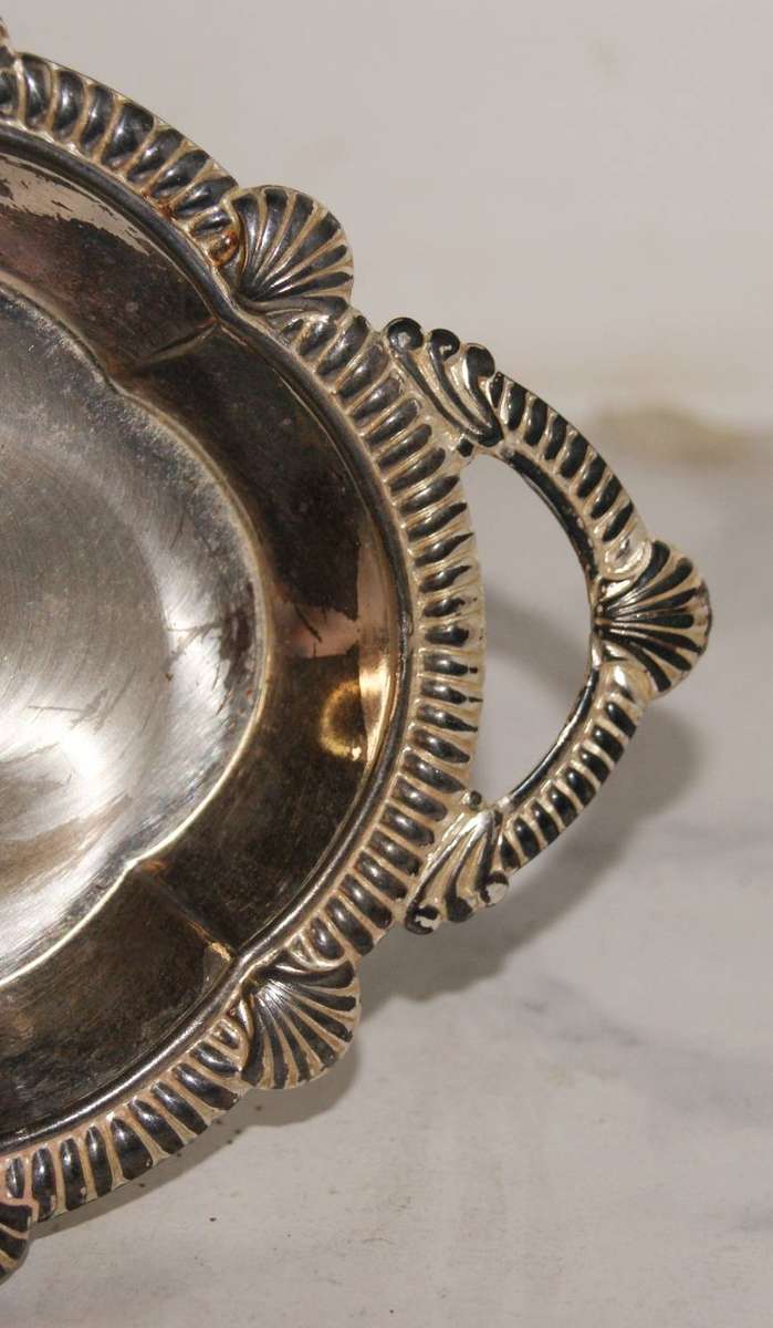 Vintage Pressed Silver Plated Tray (1of2)