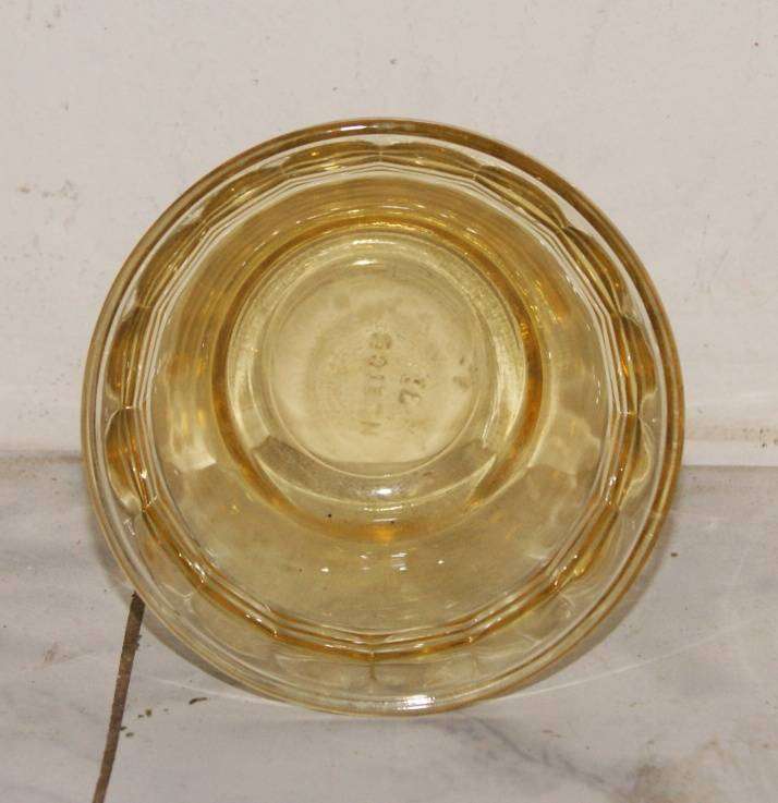 Set of 8 Amber Glass Ramekins