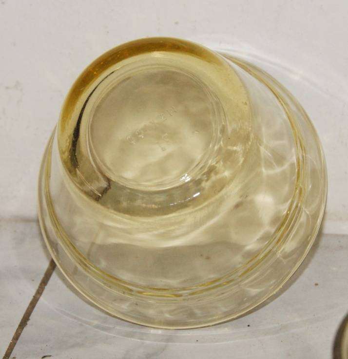 Set of 8 Amber Glass Ramekins