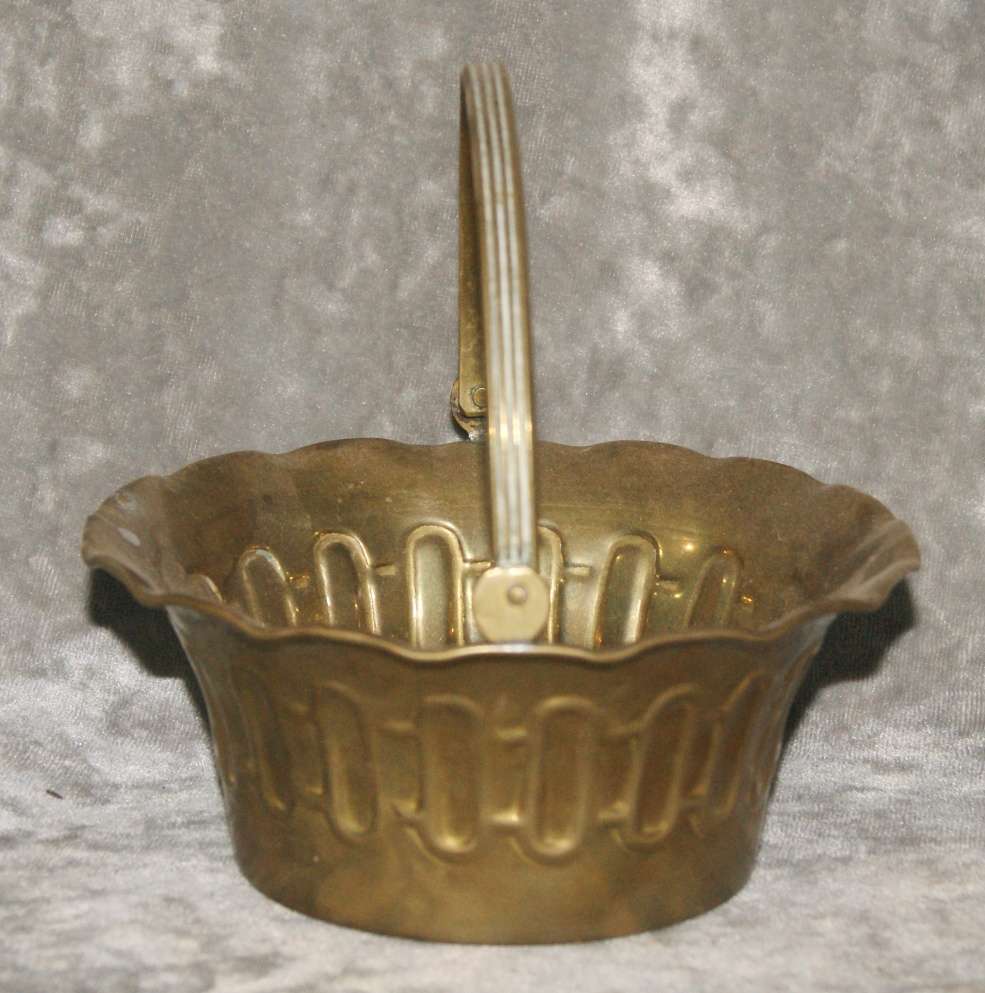 Vintage brass bon bon dish