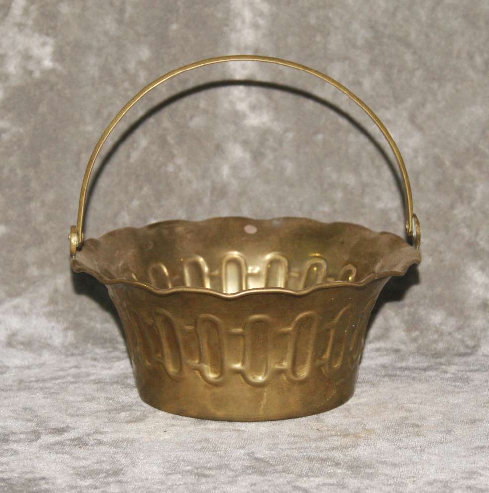 Vintage brass bon bon dish