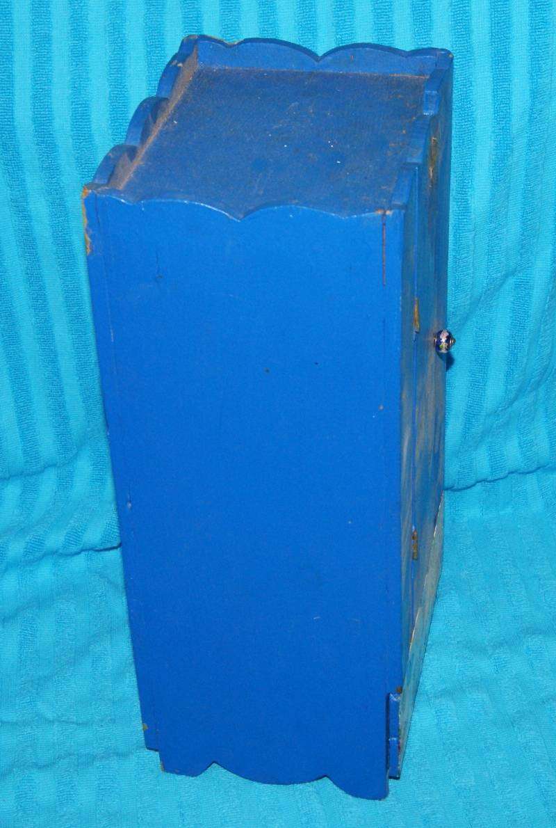 Vintage Wooden Doll House Wardrobe