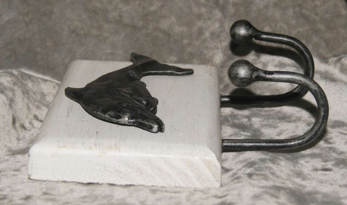 Wood and metal wall hanging 2 hook coat rack @@ CCRRAAZZYY R1 START