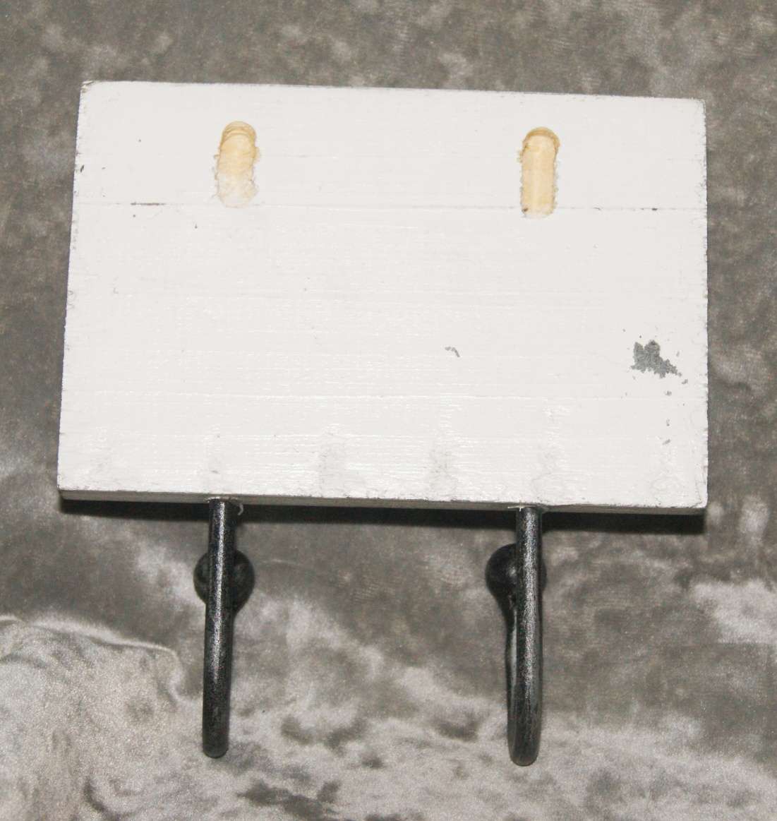 Wood and metal wall hanging 2 hook coat rack @@ CCRRAAZZYY R1 START