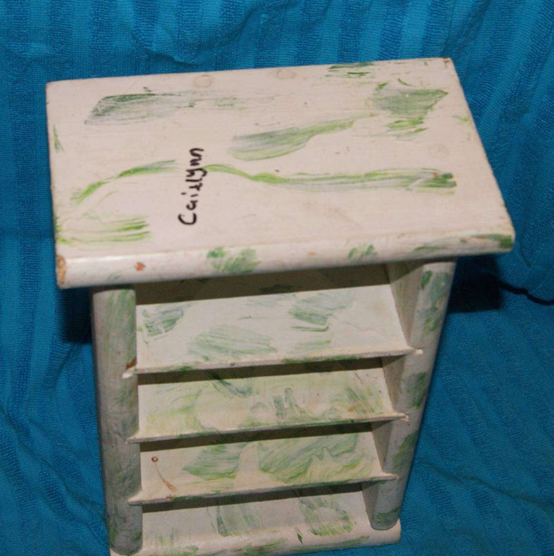 Vintage Wooden Doll House Shelving Unit