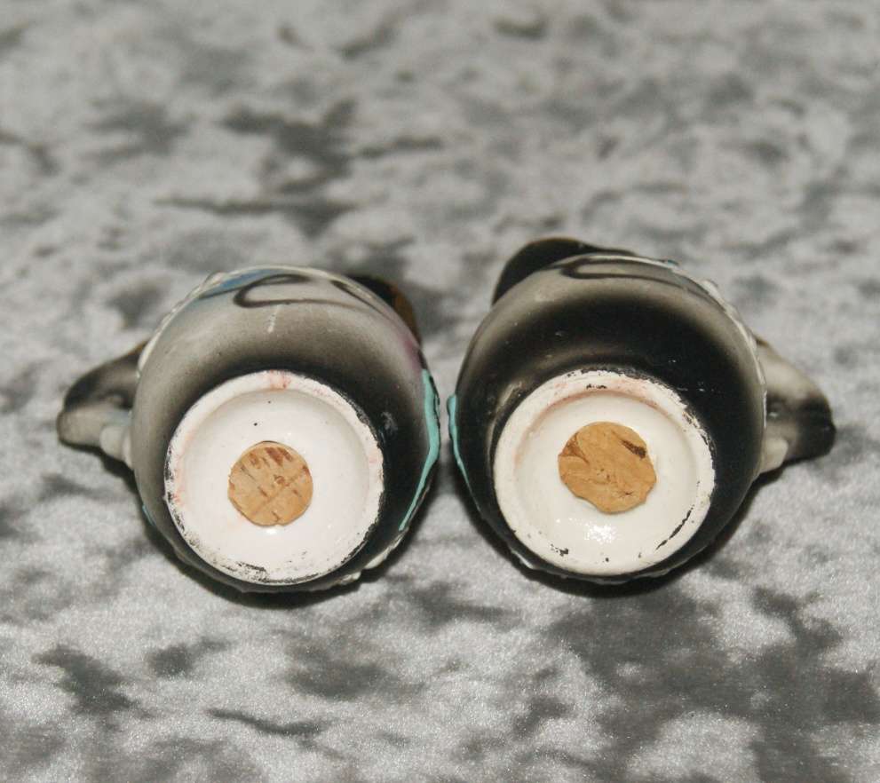 Vintage Satsuma style Japanese dragon salt and pepper set @@ CCRRAAZZYY R1 START