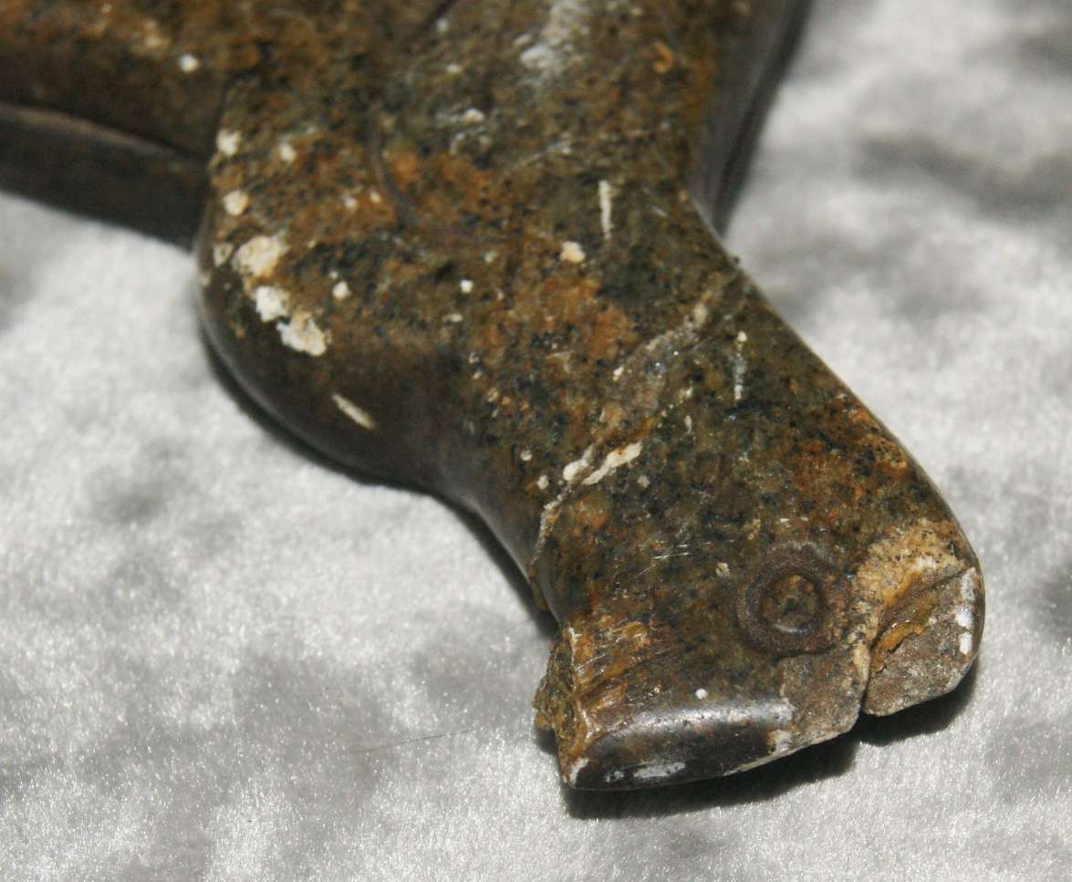 Soapstone carving "Great Zimbabwe Bird" (repaired)