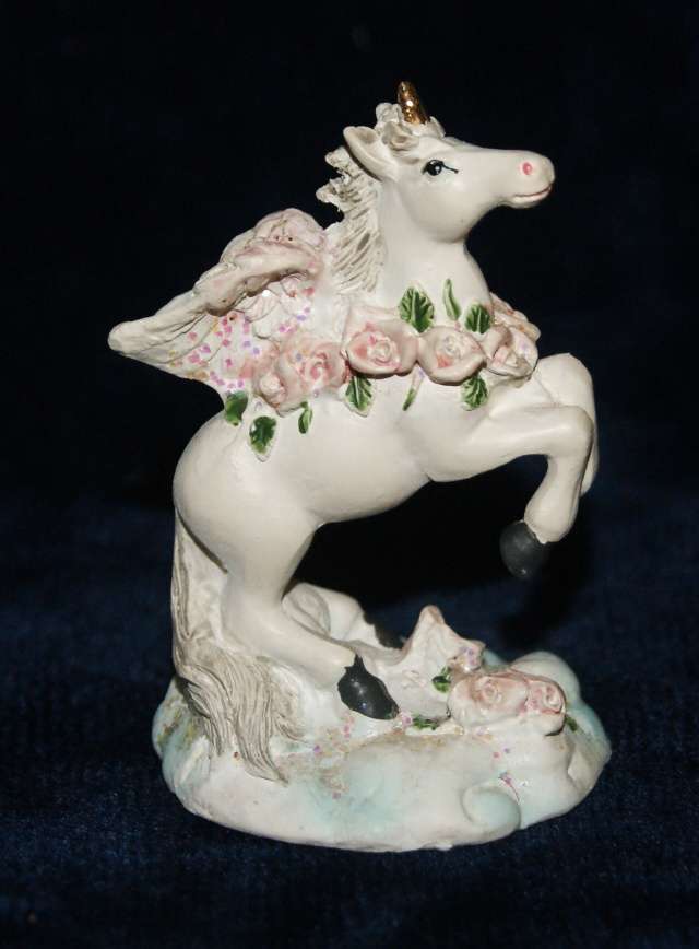 Bucking unicorn ornament