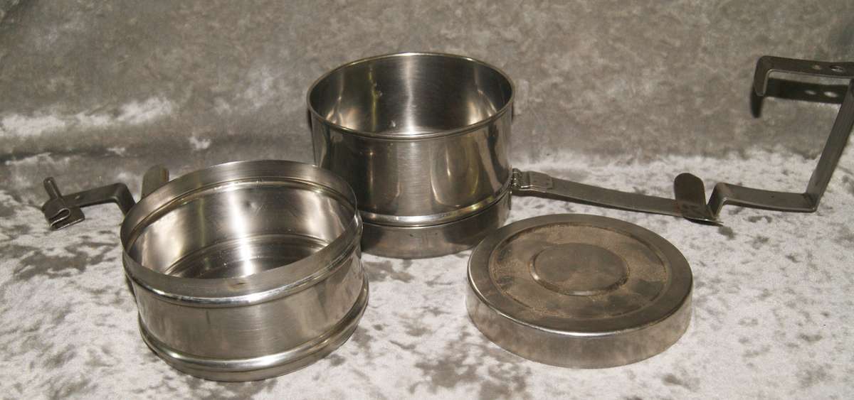 Mili stainless steel 3 piece lunch box