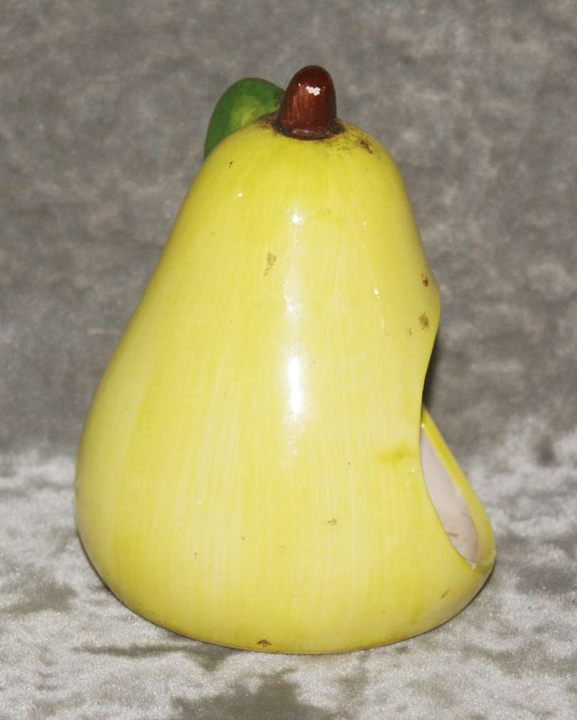 Ceramic pear shaped tea light holder (damaged)