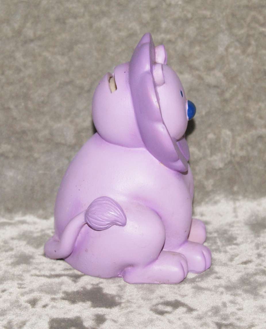 Purple lion money box