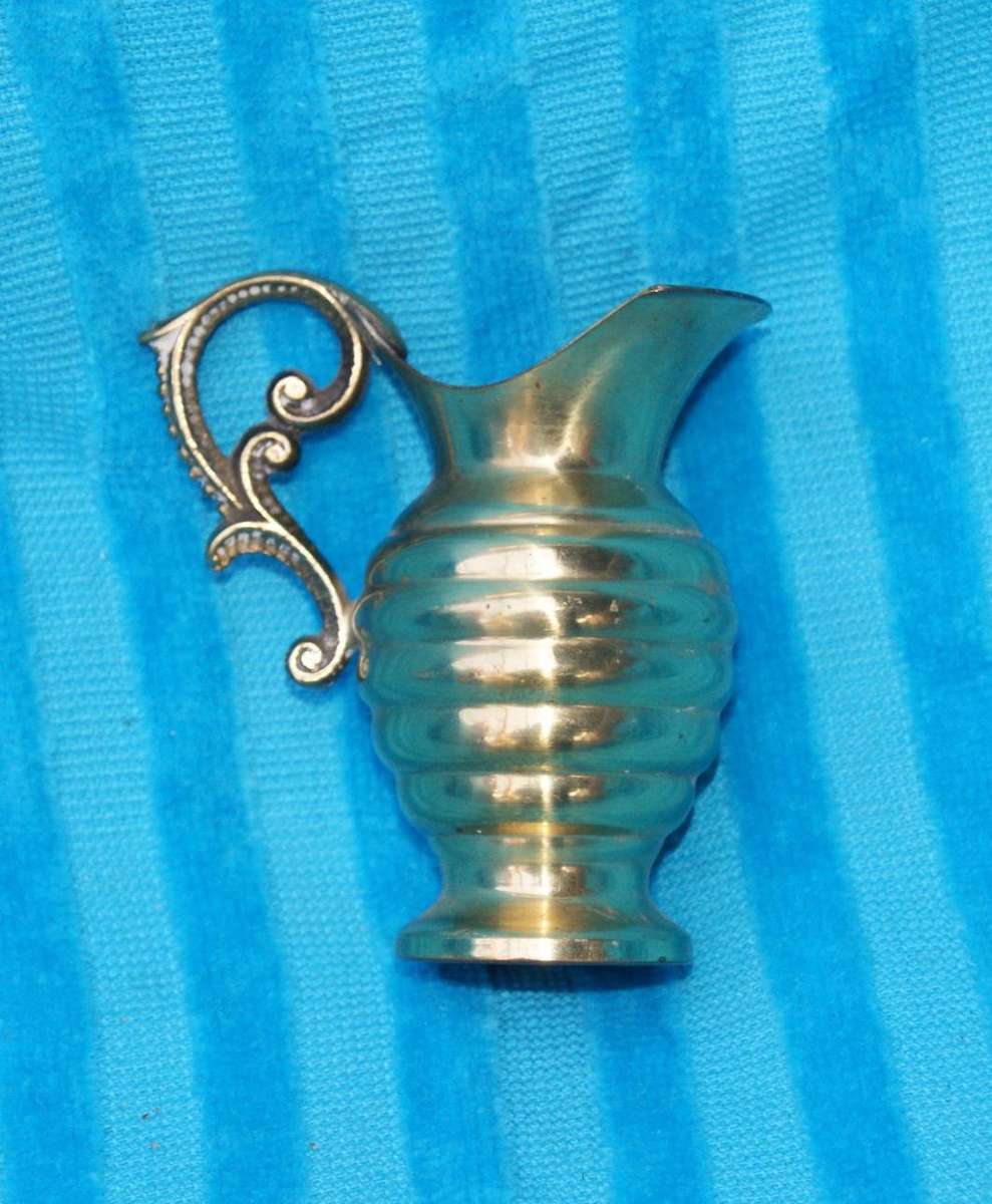 Small Brass Jug Shaped Vase
