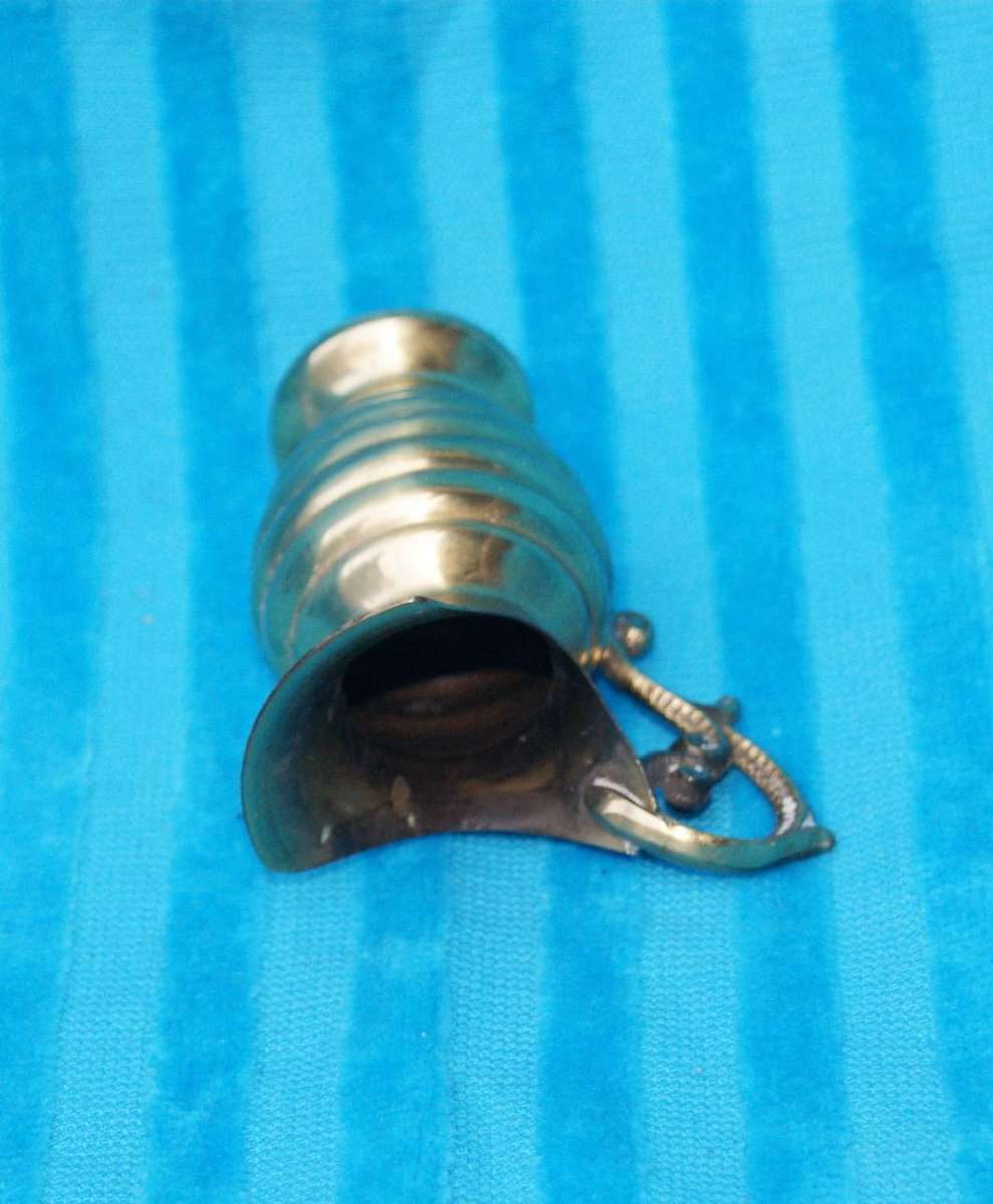 Small Brass Jug Shaped Vase