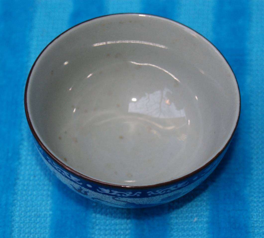 Vintage Phoenix and Dragon Hand Painted Soy Sauce Bowl