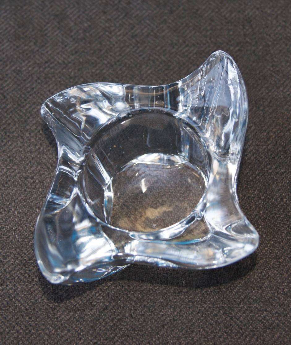 Mid Century Modern Glass Votive Candle Holder