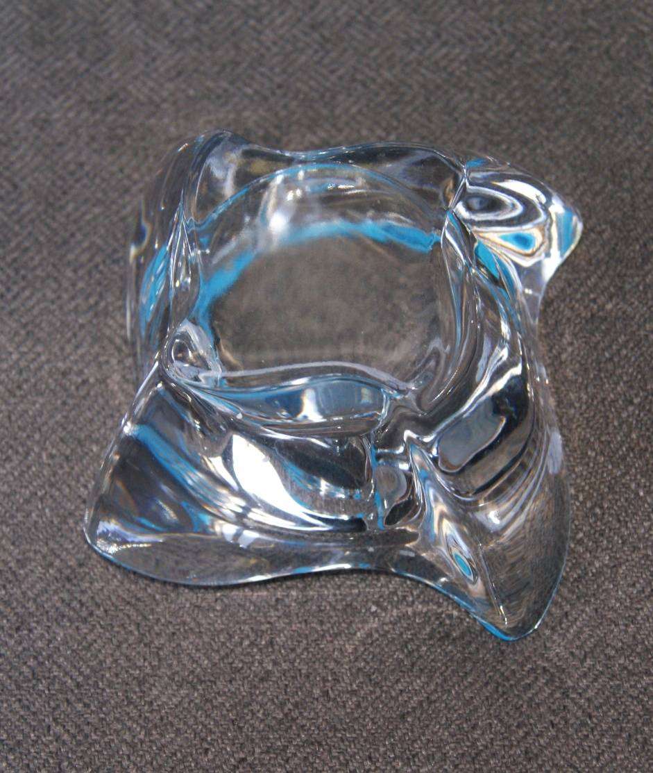 Mid Century Modern Glass Votive Candle Holder