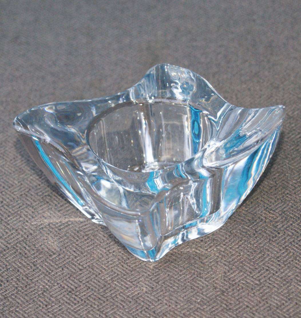 Mid Century Modern Glass Votive Candle Holder