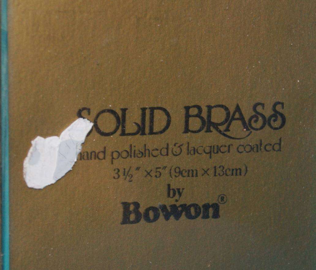 Solid Brass by Bowon Photo Frame