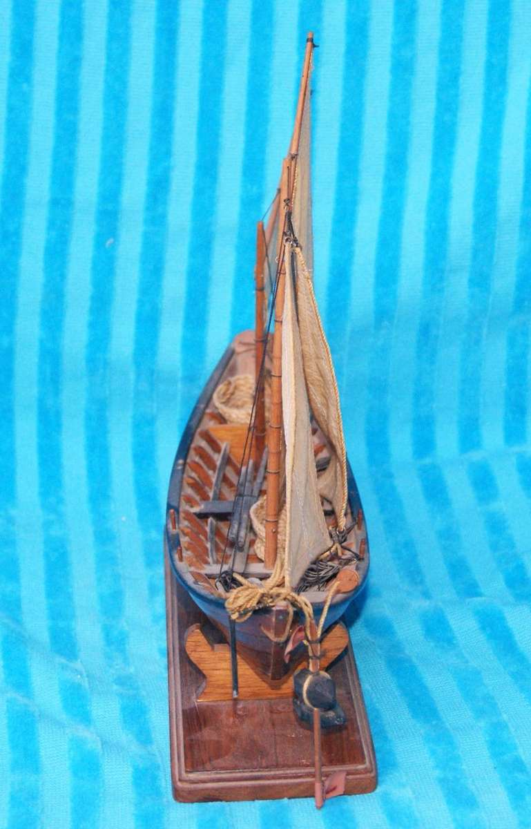 Vintage Premium Teak Maritime Boat Model