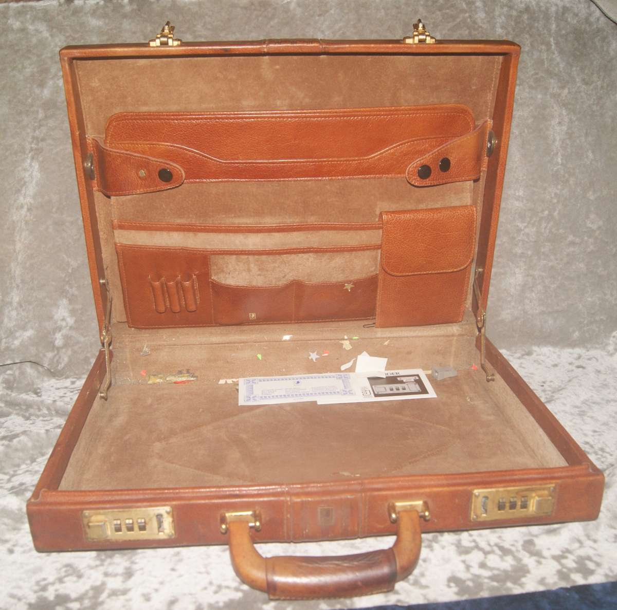 Busby genuine leather briefcase