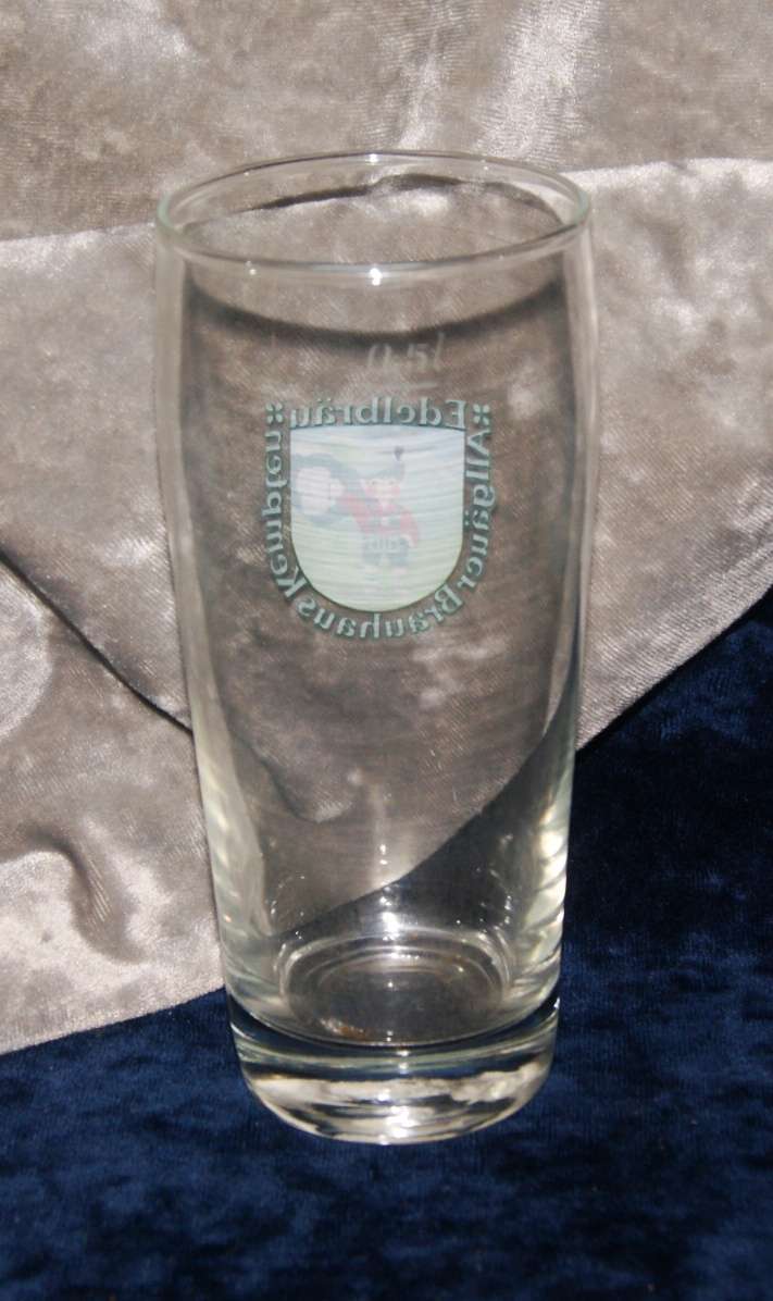 Allgauer Brauhaus Edelbrau 500ml beer glass