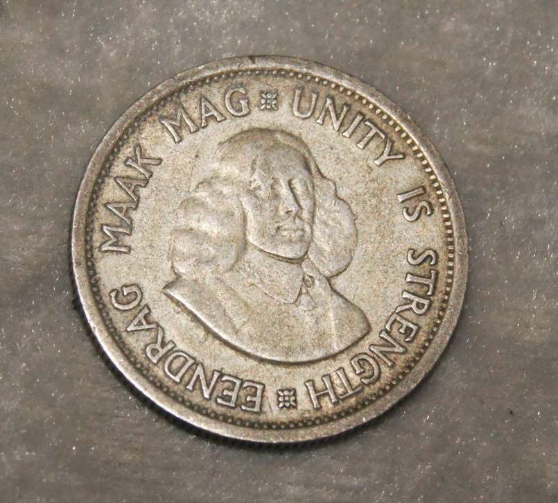 1962 South Africa 10c VF coin