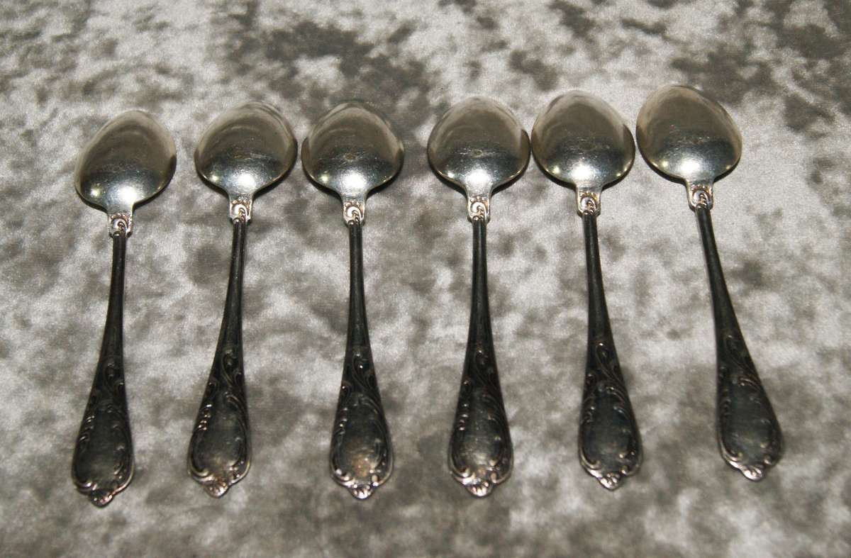Set of 6 100 silver plate teaspoons @@ CCRRAAZZYY R1 START