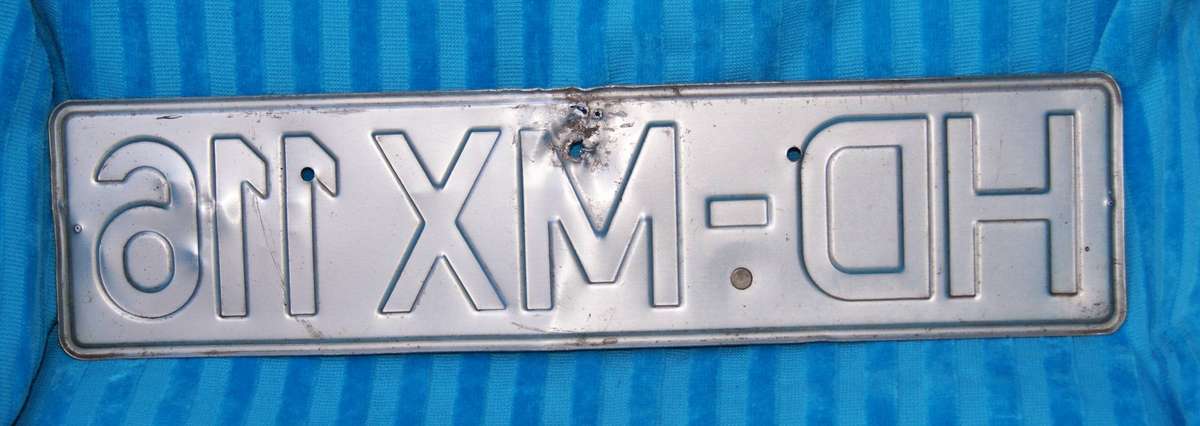 European Number Plate