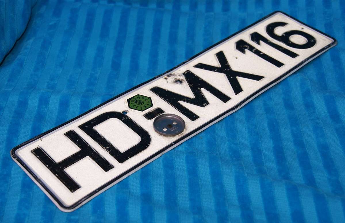 European Number Plate