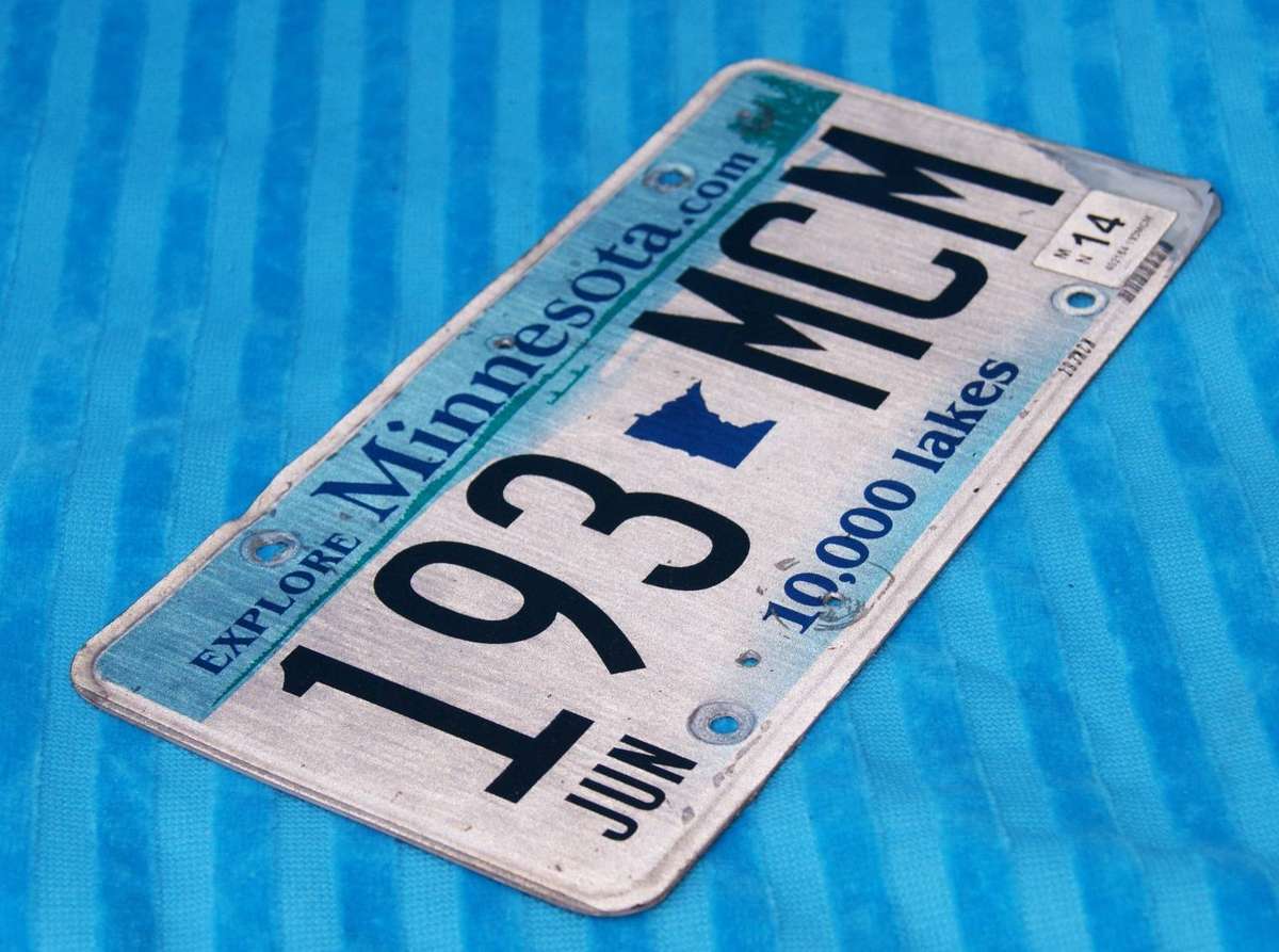 Minnesota Number Plate 10 000 Lakes