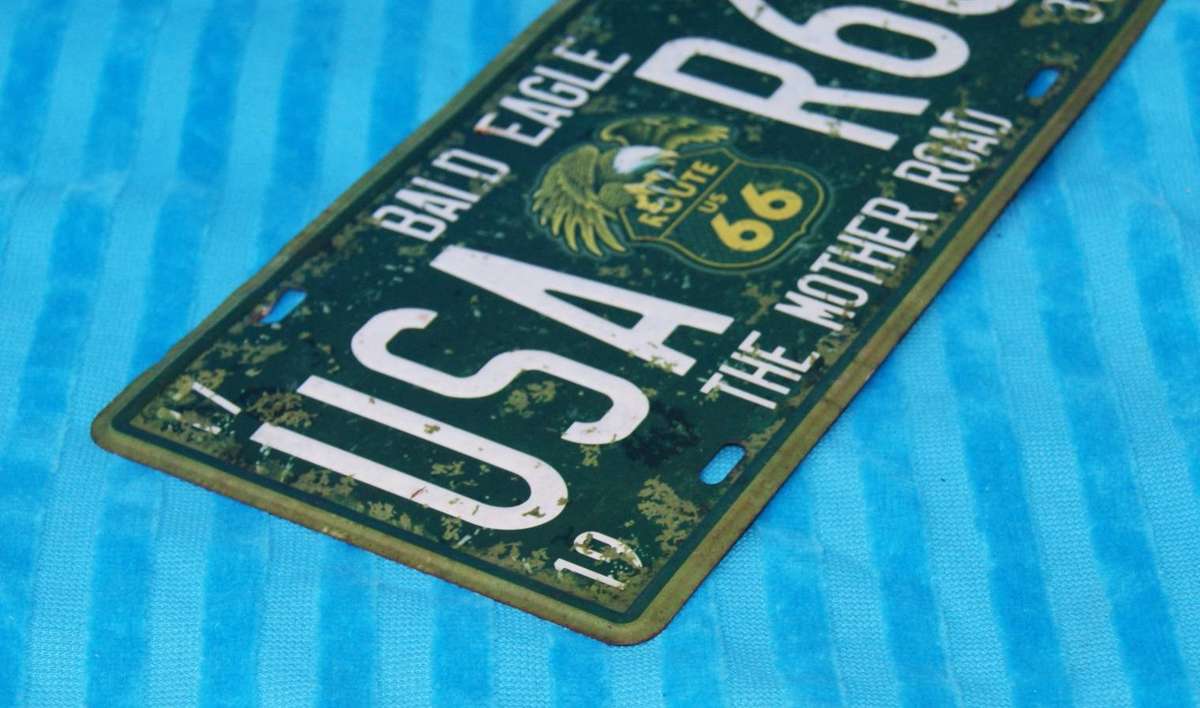 Route 66 Number Plate