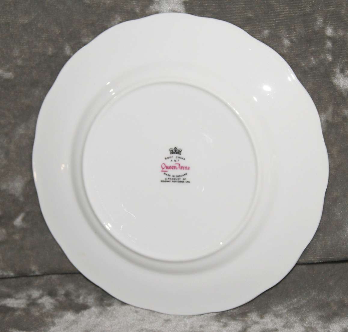 Queen Anne Blue Leaf side plate/ cake plate (3 of 5)