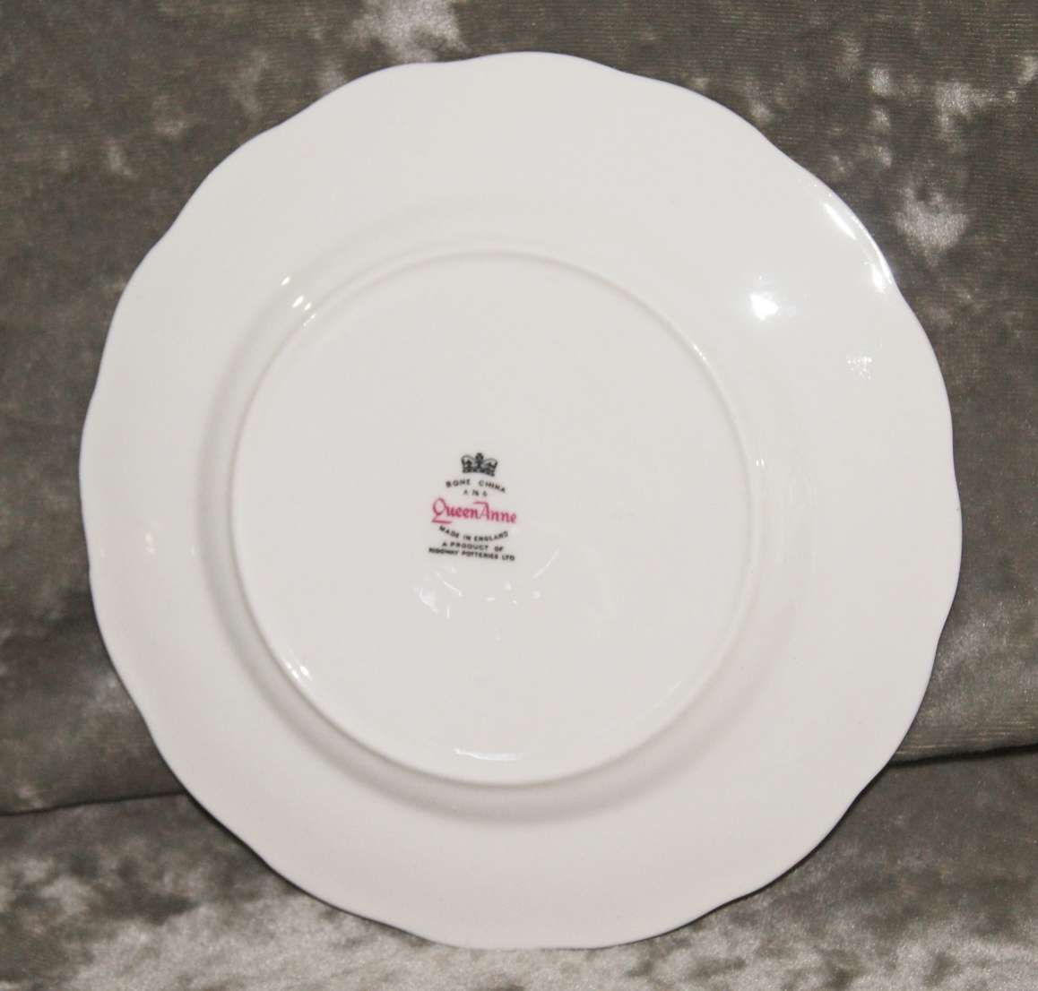 Queen Anne Blue Leaf side plate/ cake plate (4 of 5)
