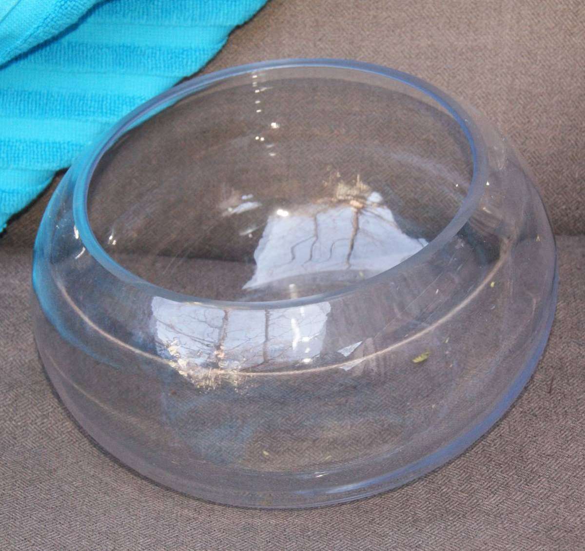 Glass Rosebowl