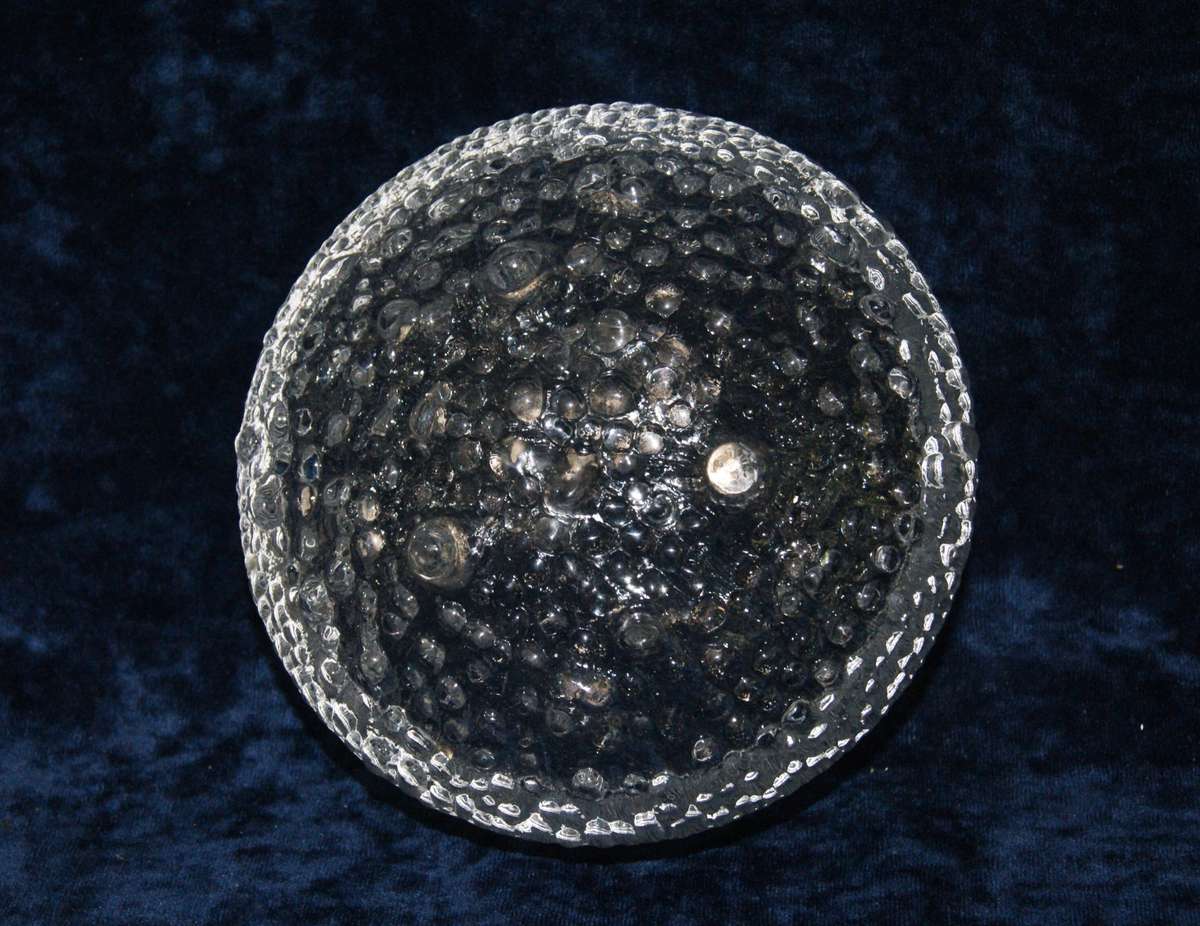 Vintage Littala Altima Thule glass bowl by Tapio Wirkkala