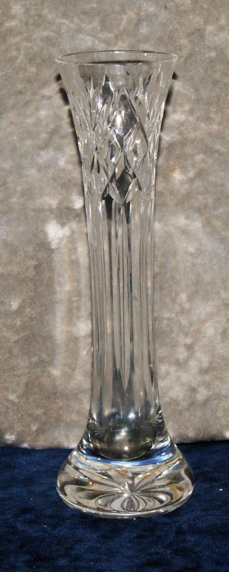 Royal Brierley cut crystal vase