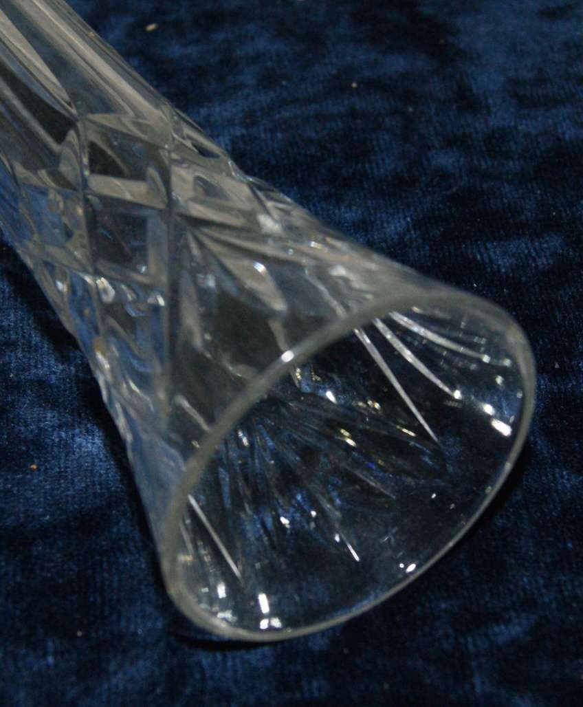 Royal Brierley cut crystal vase