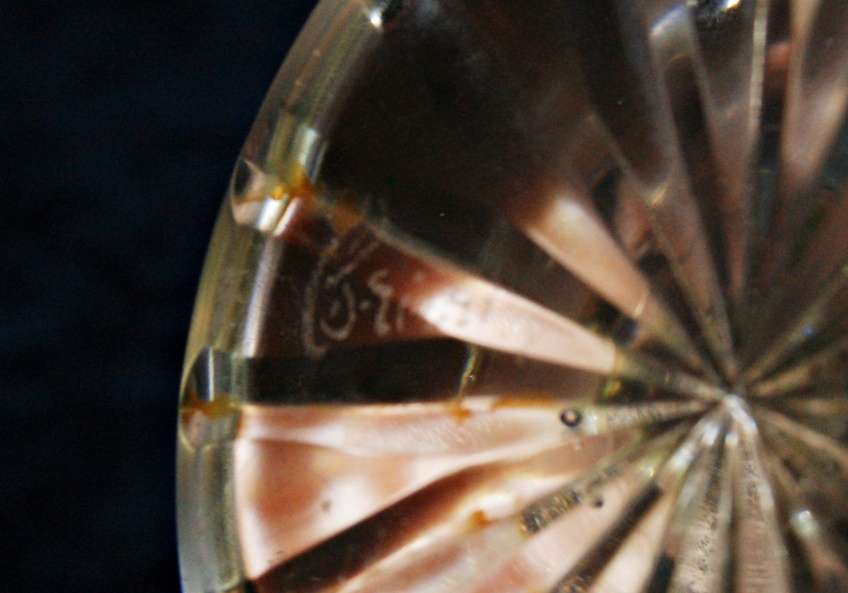 Royal Brierley cut crystal vase