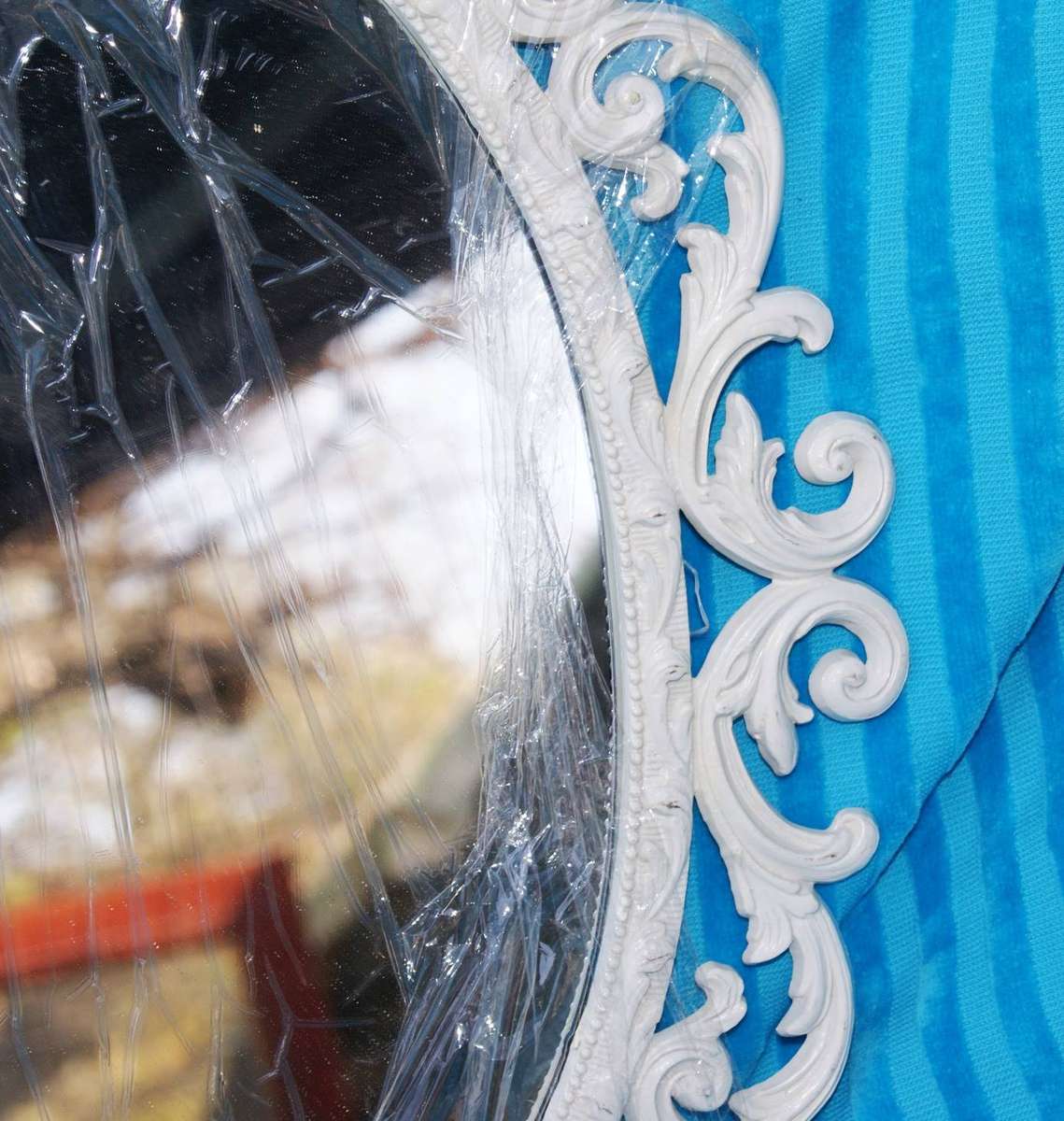 Ornate Oval Shaped Mirror