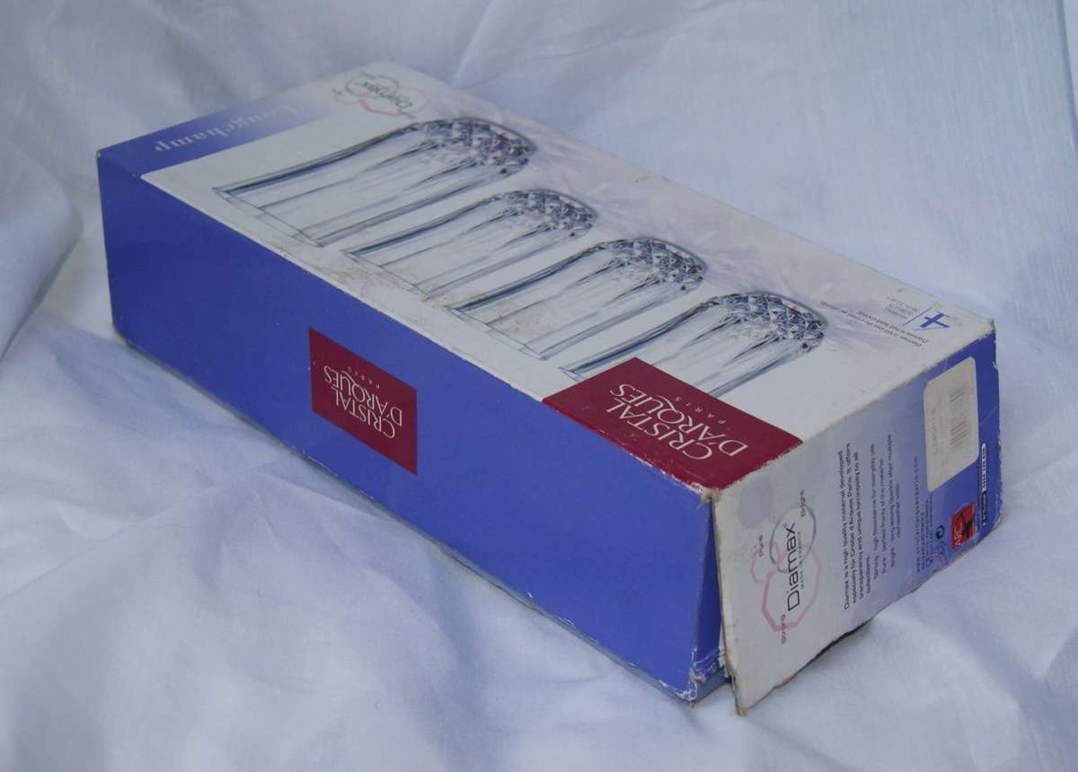 Set of 4 Cristal d'Arques High Ball Longchamp Glasses