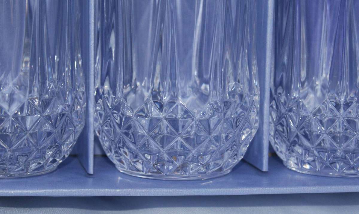 Set of 4 Cristal d'Arques High Ball Longchamp Glasses