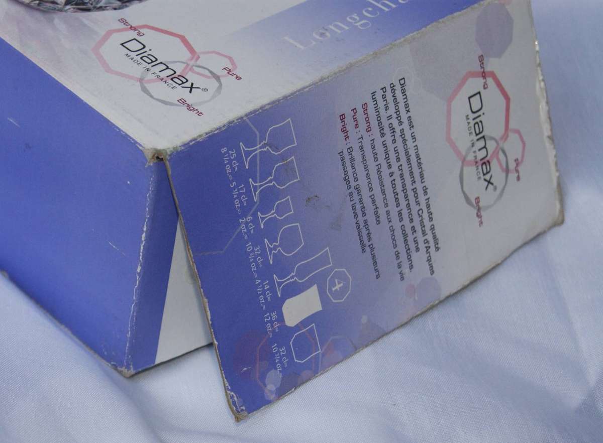 Set of 4 Cristal d'Arques High Ball Longchamp Glasses