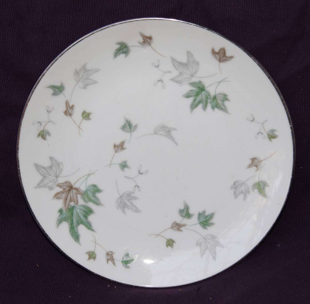 RC Noritake Mapleleaf Fish Plate (1of5)