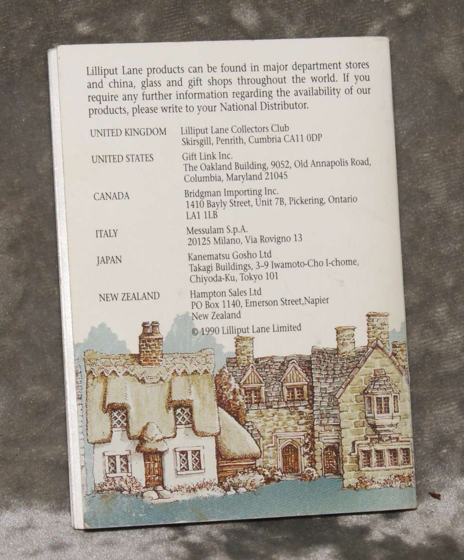 Lilliput Lane 1990 collectors guide