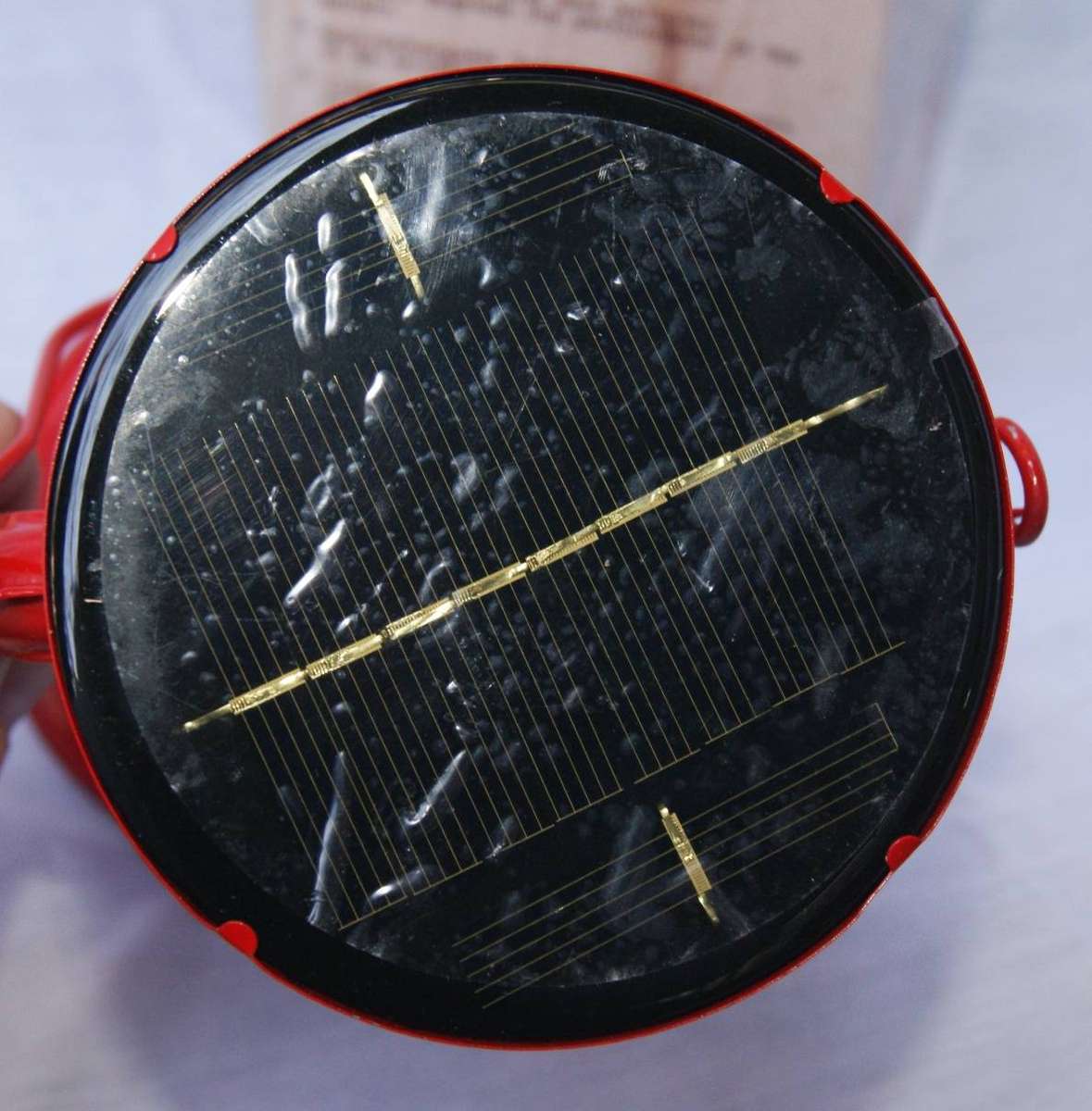 New in Box Organic Soul Red Solar Lantern